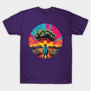 Oppenheimer with nuclear mushroom cloud T-Shirt